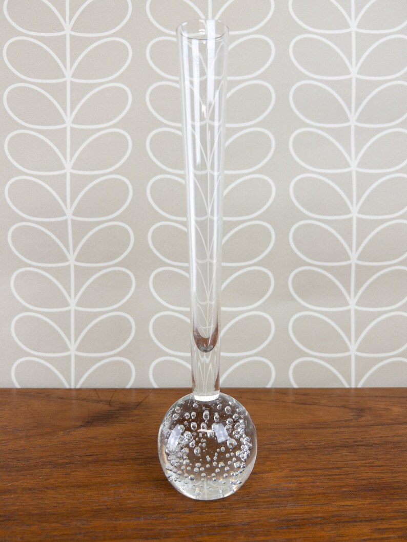 Controlled Bubble Glass Ball Bud Vase Vintage Murano Etsy
