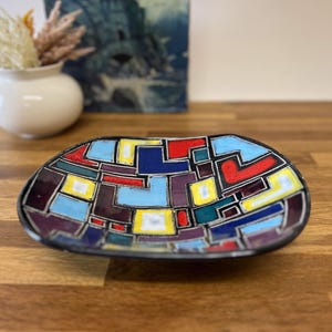 Mid Century Bitossi Bowl - Vintage Italian Pottery - Handmade Italian Art Pottery Bowl