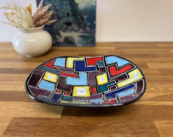 Mid Century Bitossi Bowl - Vintage Italian Pottery - Handmade Italian Art Pottery Bowl
