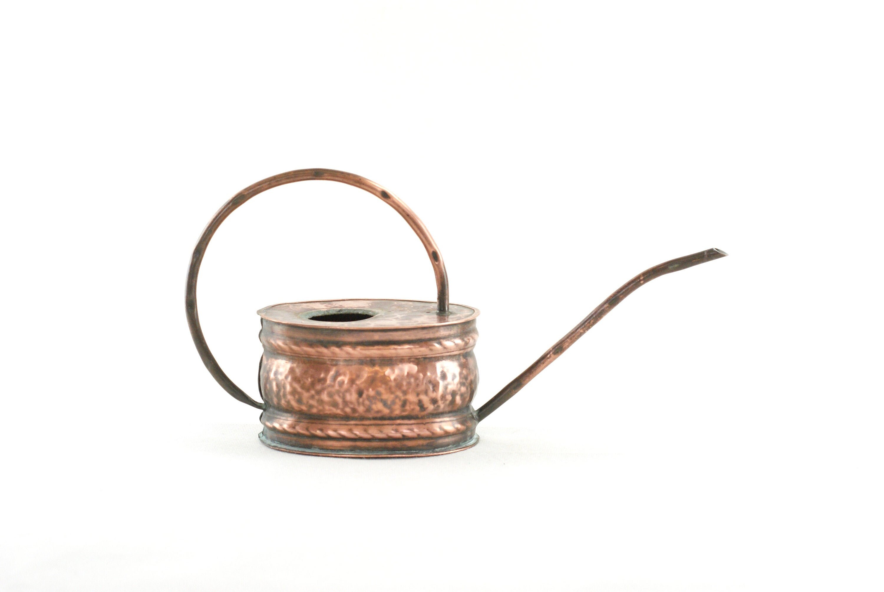 Rustic Solid Copper Watering Can for Indoor Plants Etsy