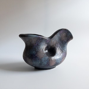 Ruscha Purple Bird Vase - West German Art Pottery - Form G-1