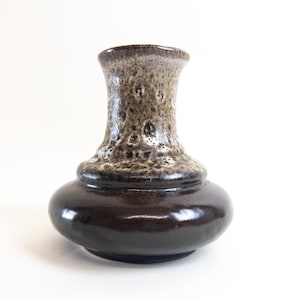 Earthtones Fat Lava Ceramic West German Pottery Vase by Ruscha 840