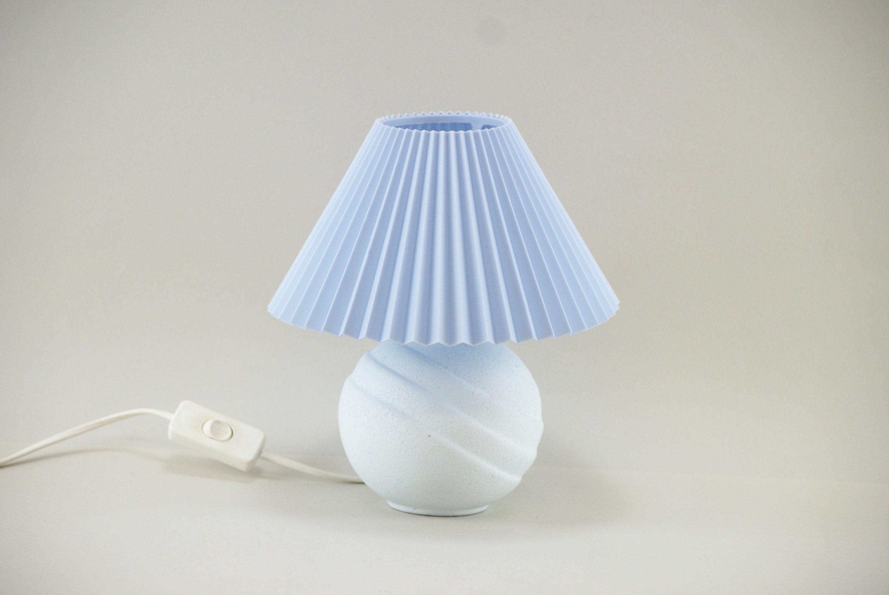 Lighting Vintage modern small baby blue table lamp ceramic sky blue mid