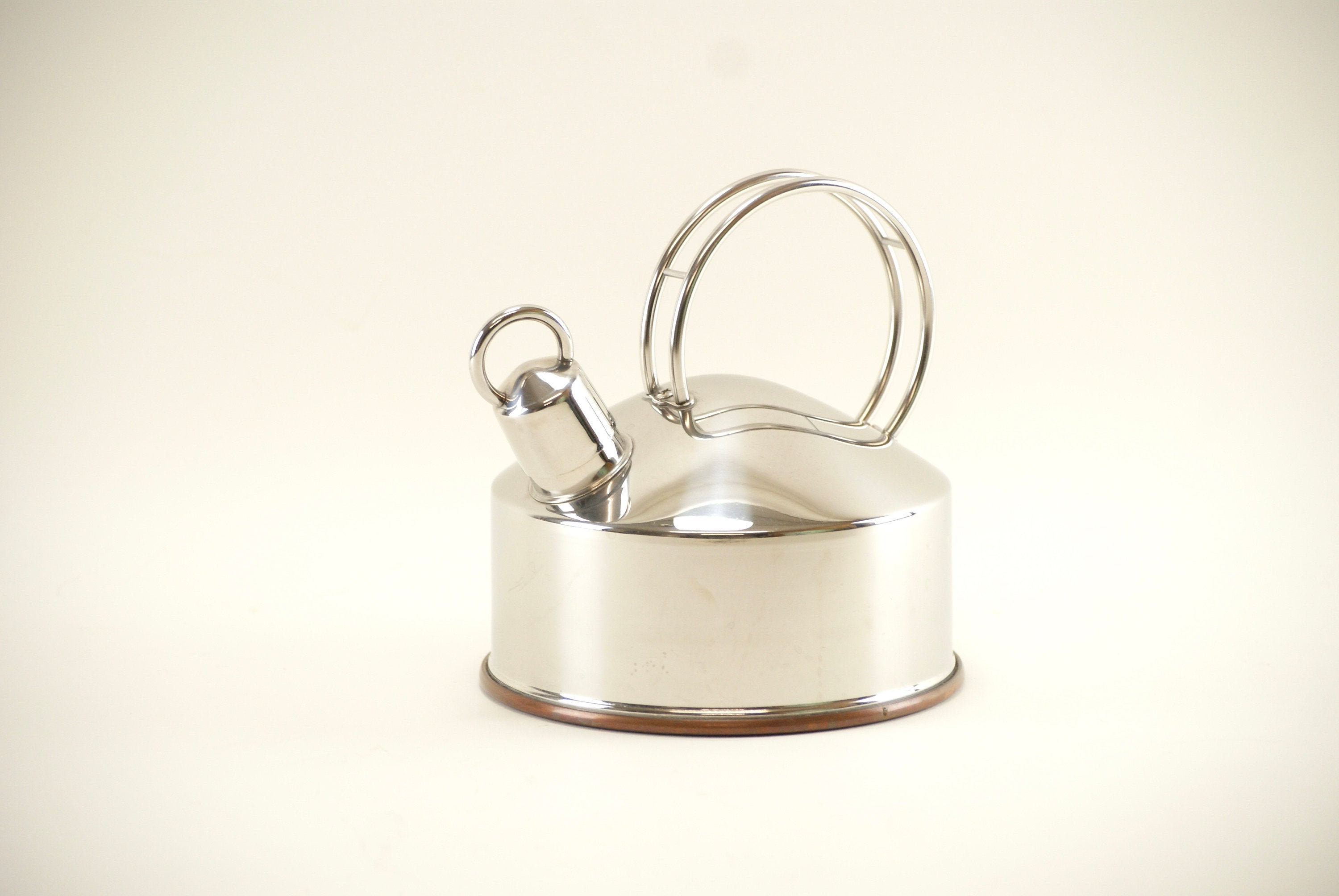 Vintage 1980s German Whistling Kettle with a Copper Base by Etsy