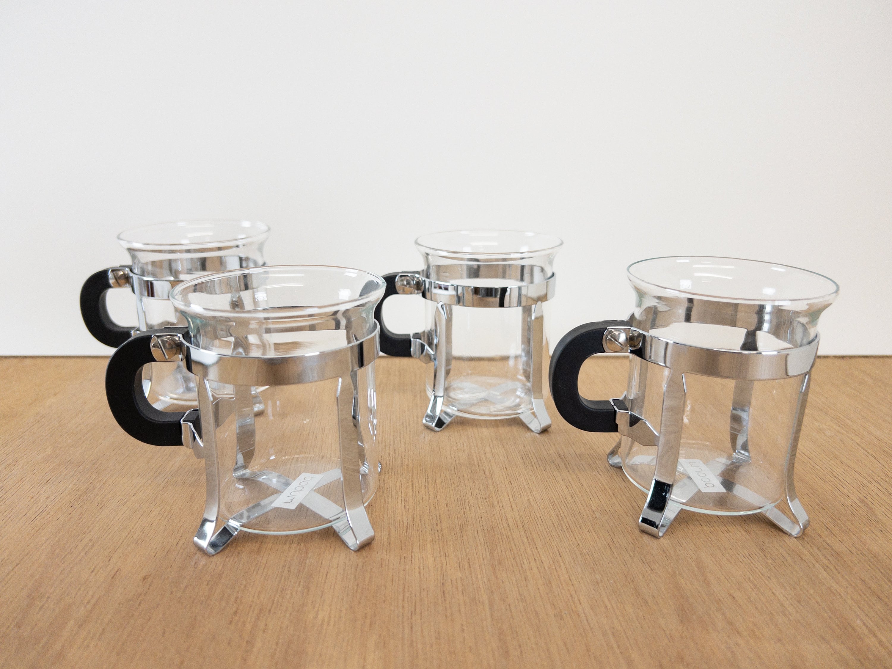 Vintage cups set set 4 zwarte - Etsy Nederland