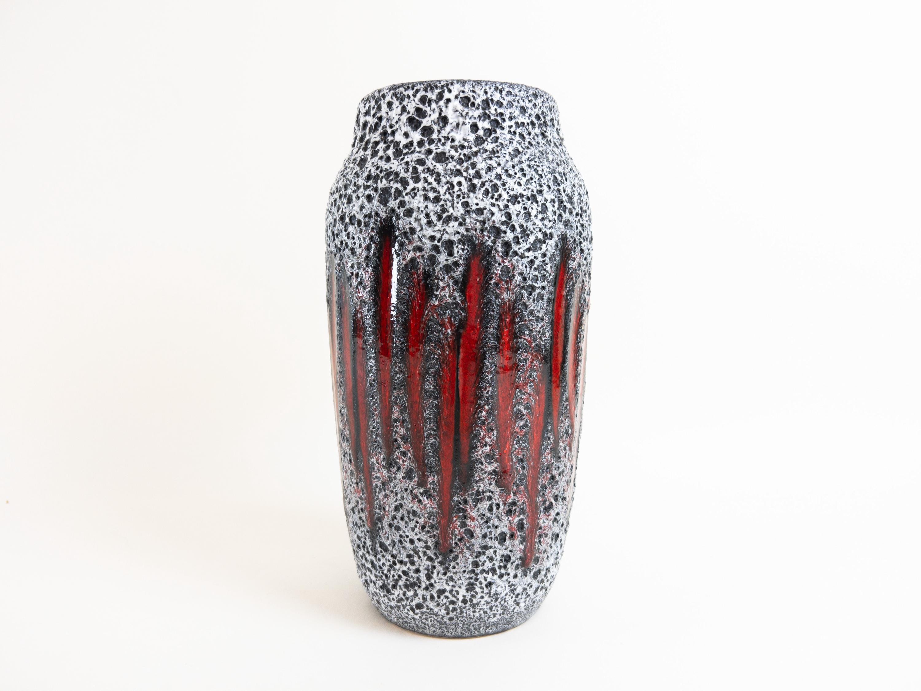 West Germany Fat Lava 花瓶　(242-22) Vintage Pottery Fat Lava 242-22 Vases from Scheurich