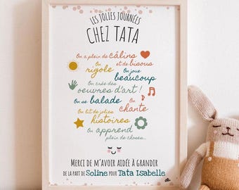 Cartaz de agradecimento para babá/creche/mãe - A4 personalizado