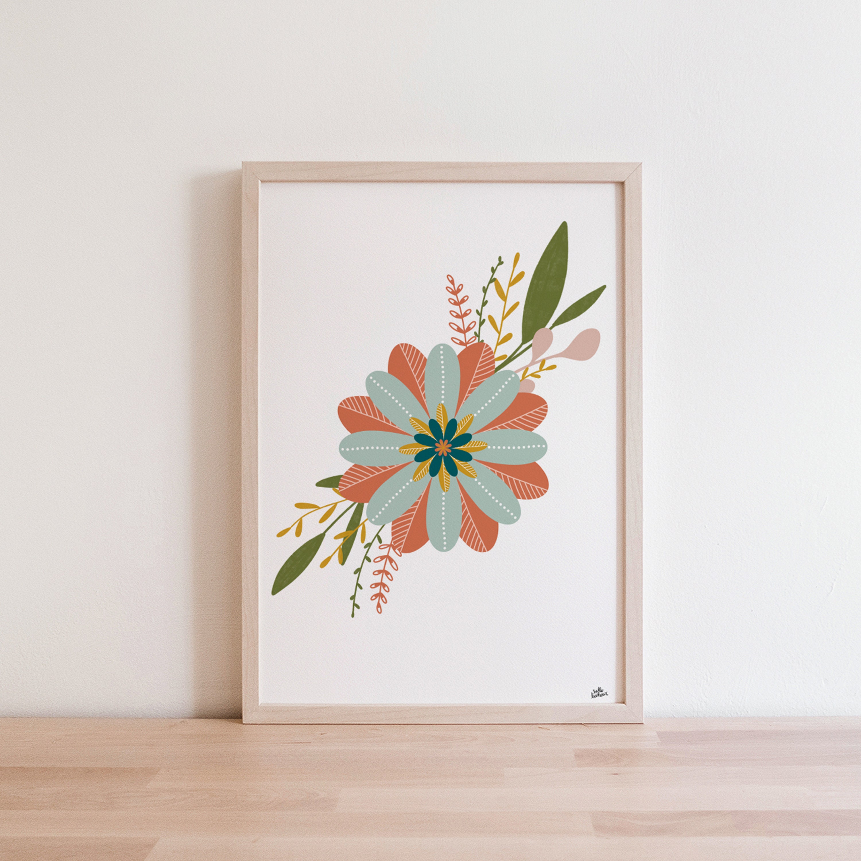 Affiche Print Automne - Fleur d'automne