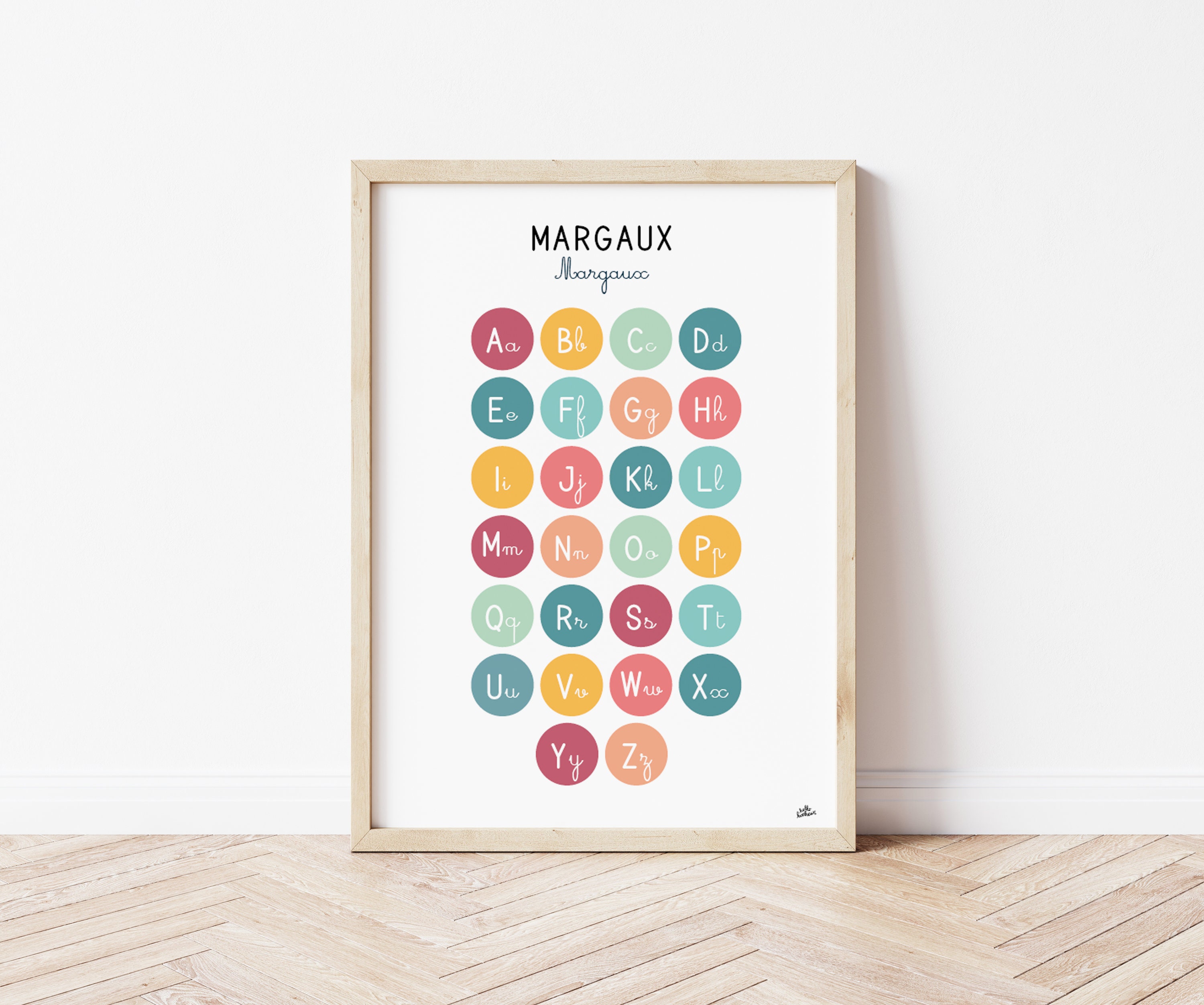 Affiche Pédagogique - Alphabet Capitales et Cursives