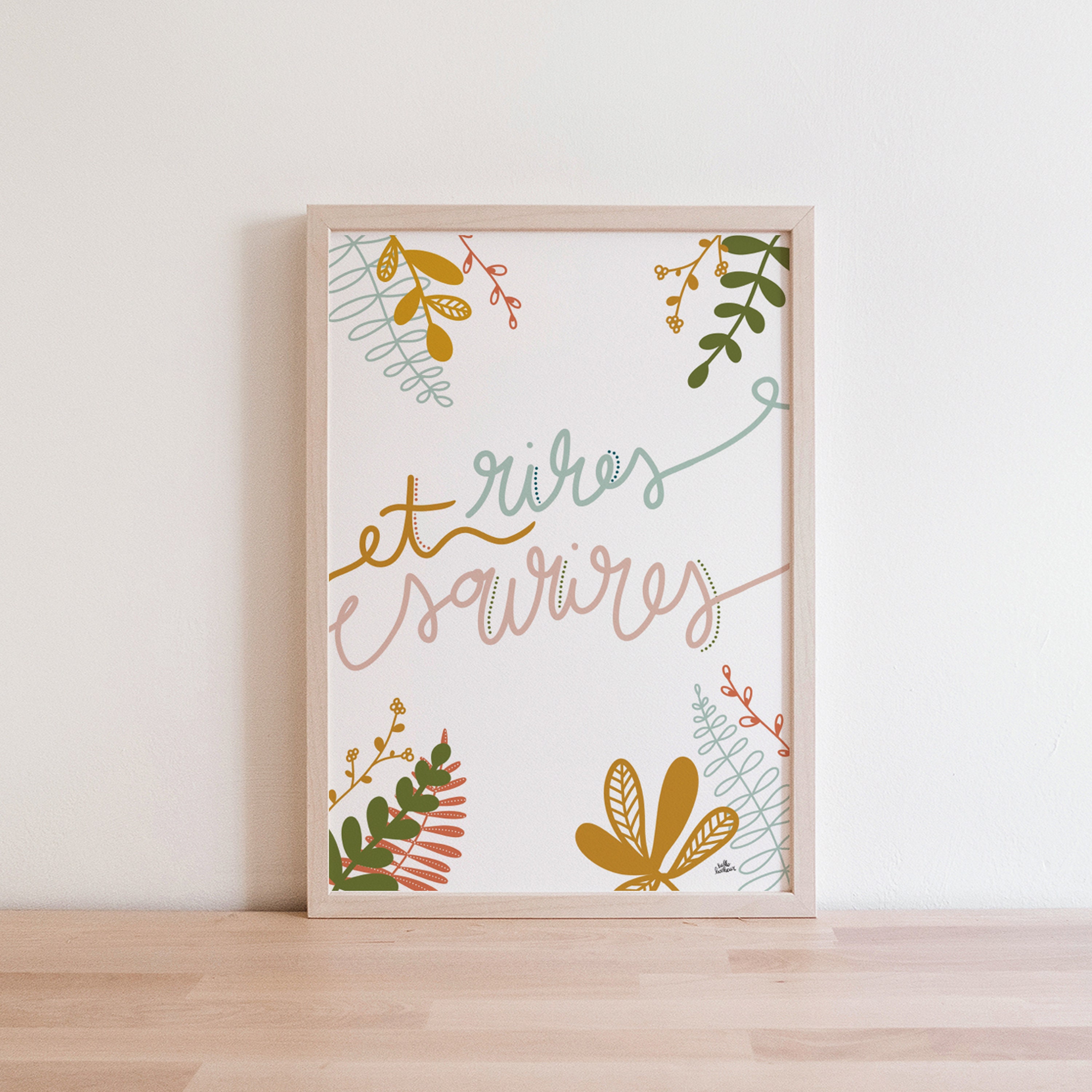 Affiche Print Automne - Rires et Sourires