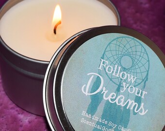 Scented Candles Cucumber//Honeysuckle//Aloe//Lilac CHOOSE YOUR SIZE! DREAMCATCHER
