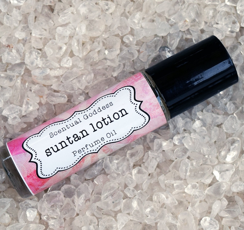 SUNTAN LOTION Perfume Oil Handmade Roller Perfume Smell Etsy