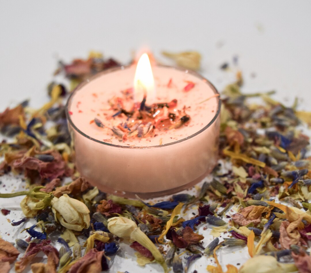 New Beginnings Intention Candle Herb Mix Dried Flowers & Herbs to Dress Your Own Ritual Spell