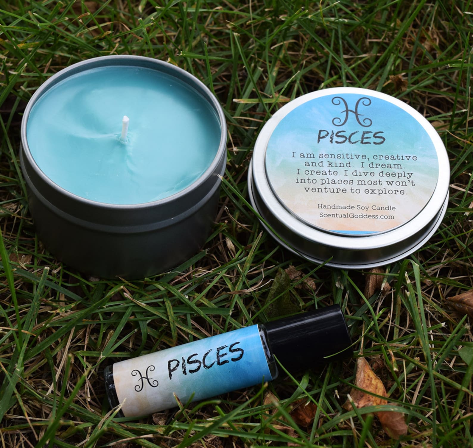 PISCES Candle Feb 19 Mar 20 Horoscope Astrology Birthday Etsy