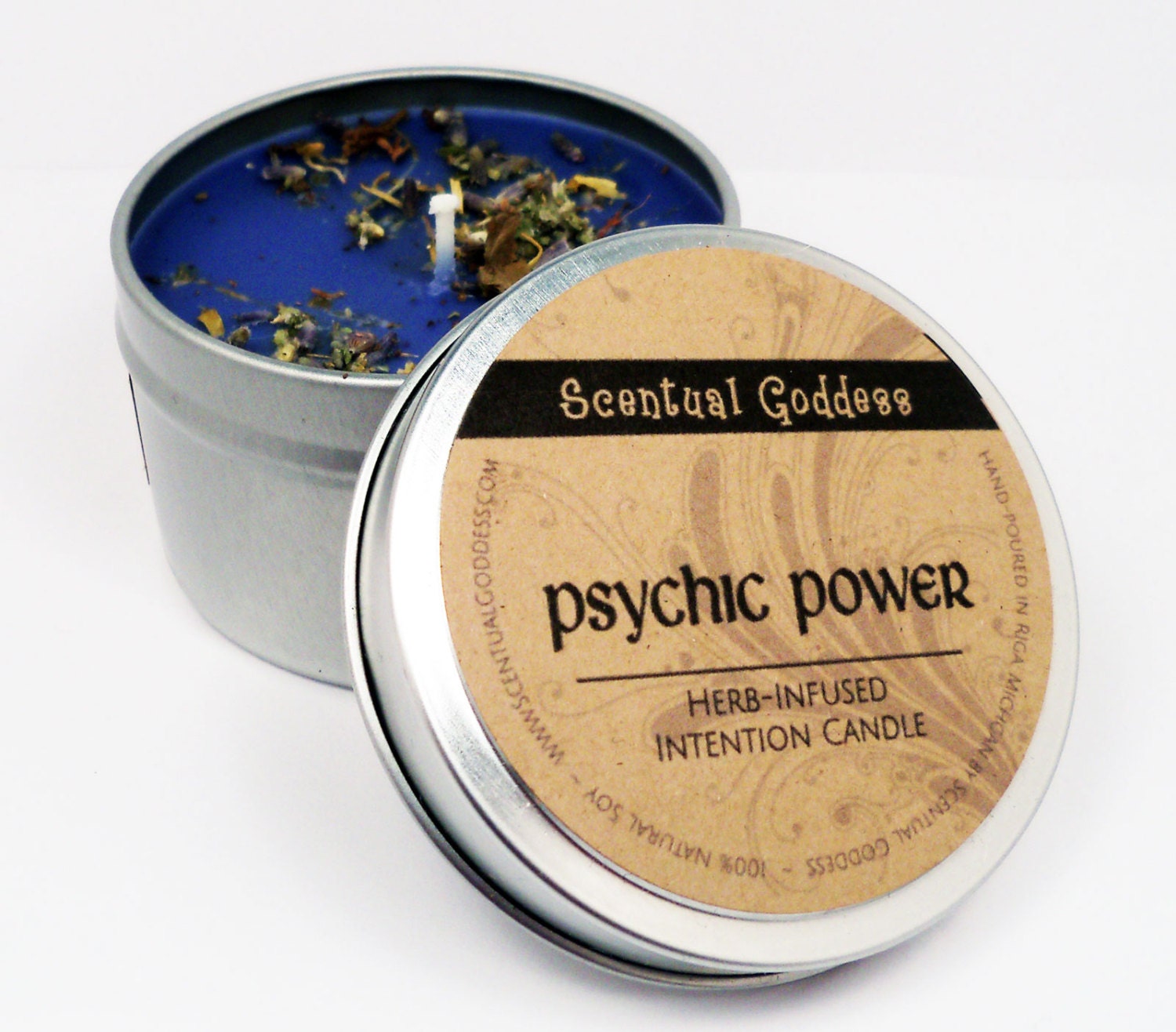 PSYCHIC POWER Magic Intention Herb Candle for Divination Etsy
