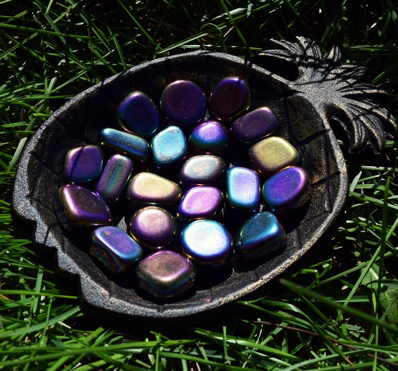 RAINBOW HEMATITE Bright Future Stone Balance Aura Raise Etsy