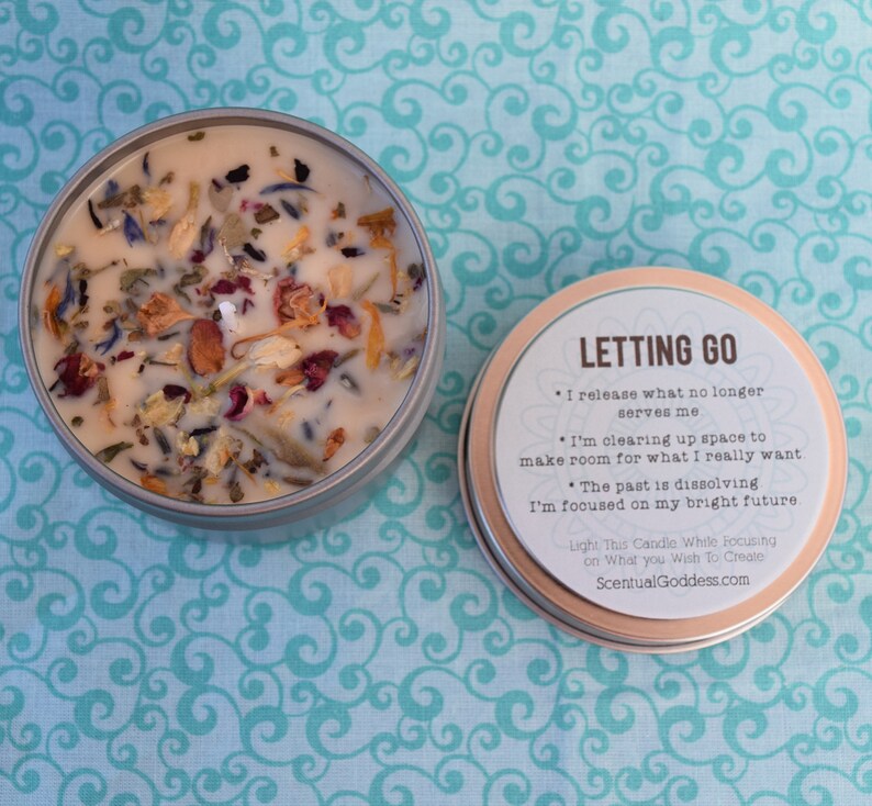 LETTING GO Candle Handmade Intention Candle for Releasing & Etsy