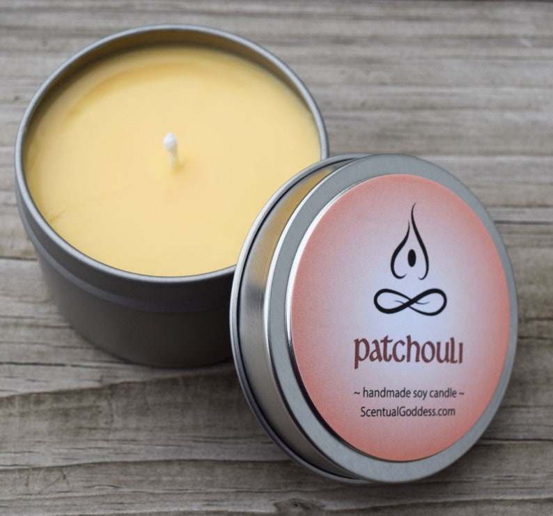 PATCHOULI CANDLE Earthy Scented Soy Candle Create a Zen Etsy