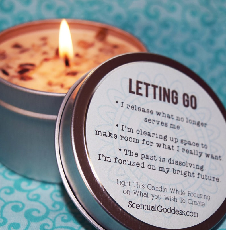 LETTING GO Candle Handmade Intention Candle for Releasing & Etsy