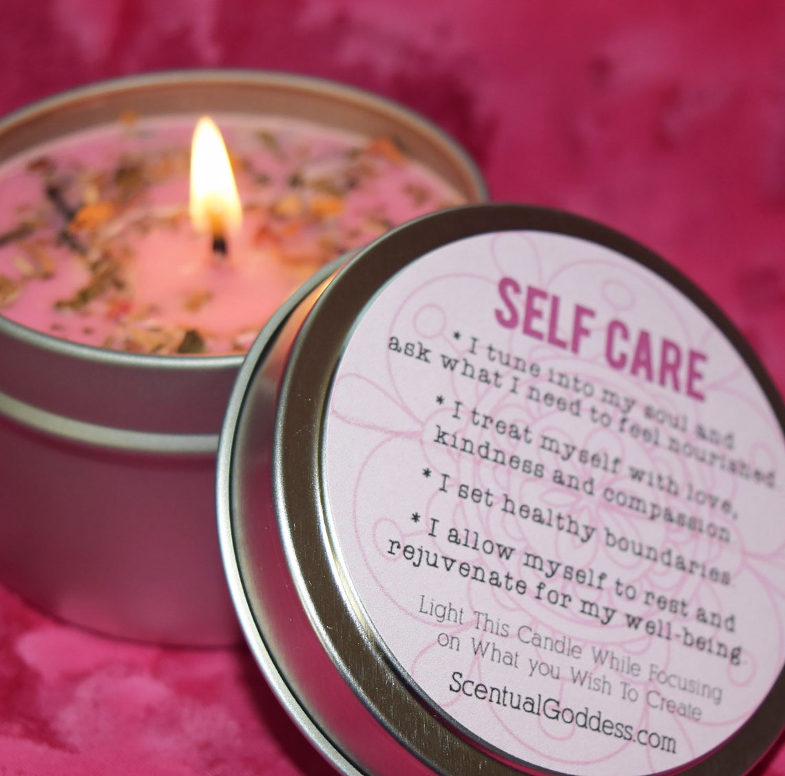 SELF CARE Candle Self Love & WellBeing Handmade Intention Etsy