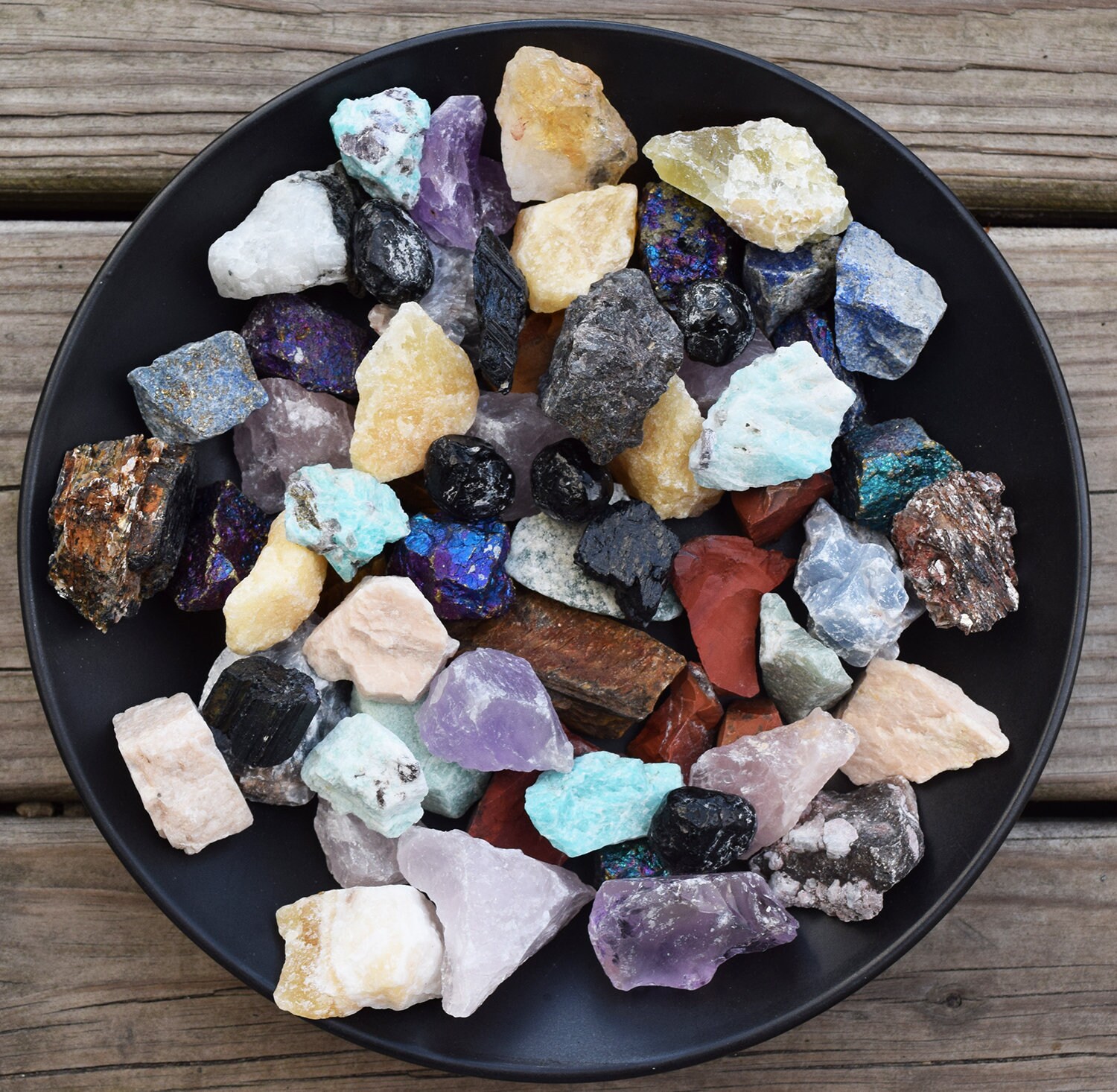 MYSTERY BOX Of ROCKS 2 lbs of Raw Natural Crystals Tumble