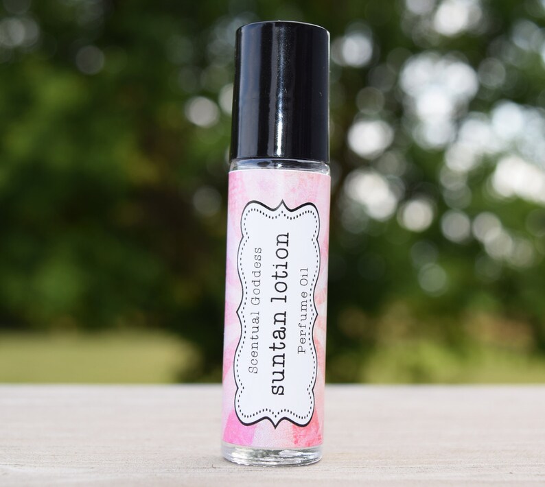 SUNTAN LOTION Perfume Oil Handmade Roller Perfume Smell Etsy