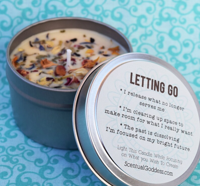 LETTING GO Candle Handmade Intention Candle for Releasing & Etsy