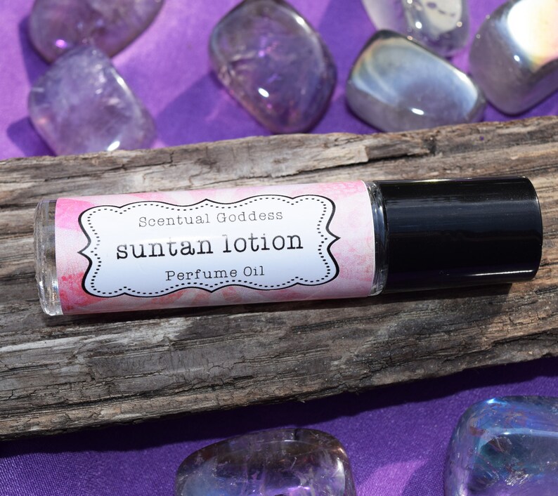 SUNTAN LOTION Perfume Oil Handmade Roller Perfume Smell Etsy