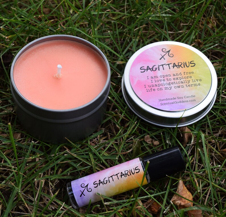 SAGITTARIUS Candle Nov 22 Dec 21 Horoscope Astrology Etsy