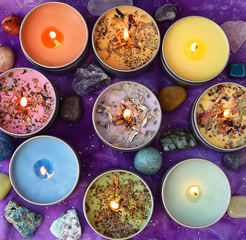 INTUITION Candle Herbal Intention Candle to Use with Etsy