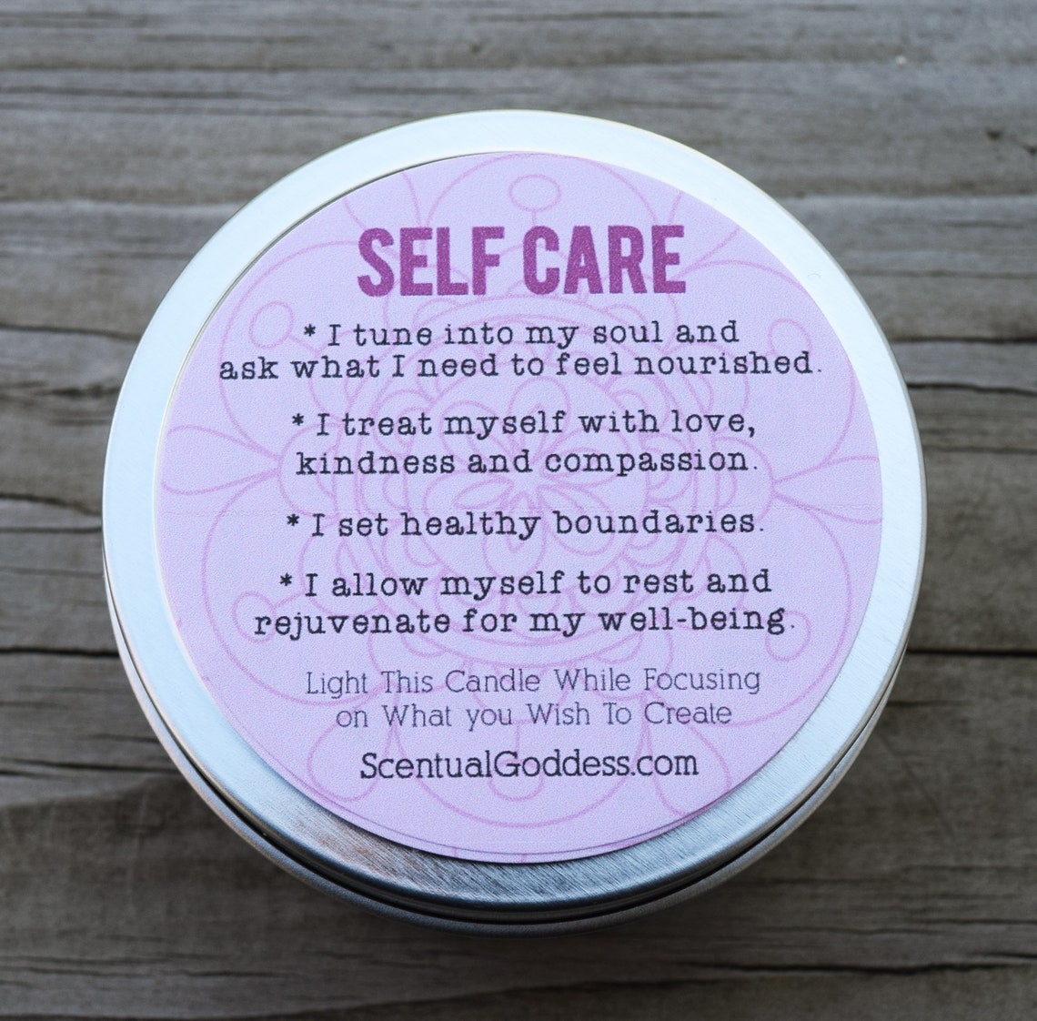 SELF CARE Candle Self Love & WellBeing Handmade Intention Etsy