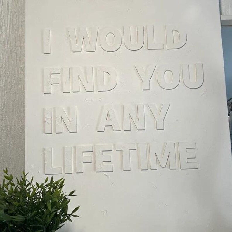 Wooden letters or numbers, laser cut letters, 6mm thick MDF, 5cm to 20cm, wood, chunky, image 8