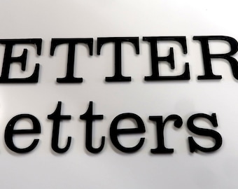 Letras o números acrílicos negros brillantes de 3 mm de grosor. Nombres, letras o números de casas. Adornos para tartas, letreros de boda, números de mesa, decoración de Mehndi.