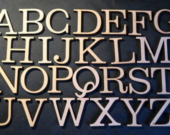 Wooden Letters, 4mm Thick, Custom Handcrafted Large Small 200mm-25mm , Craft Any size Wall Signs for Home or work. Any Letter Number/Symbol