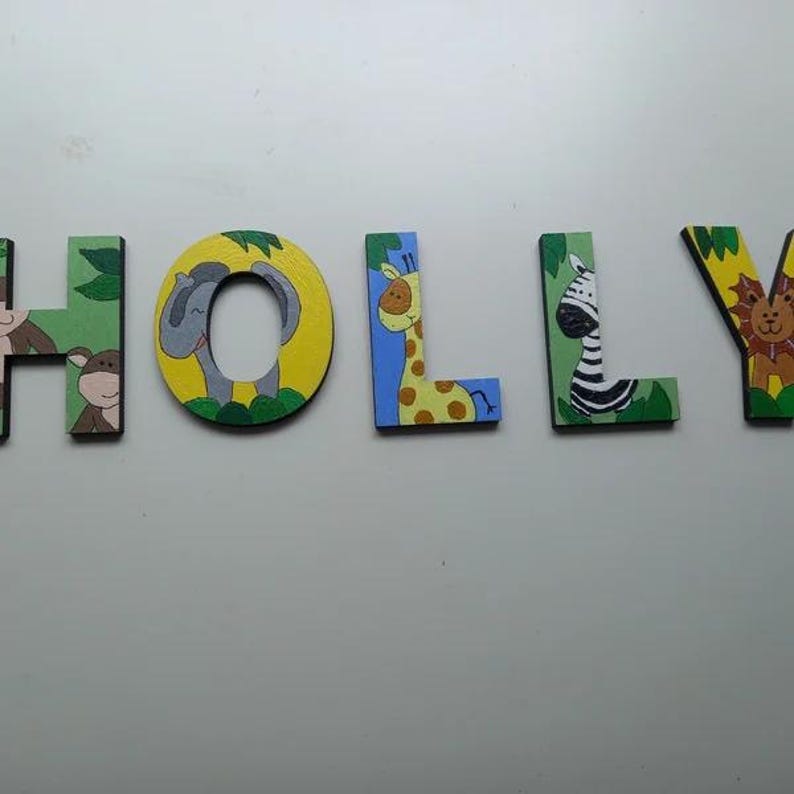 Wooden letters or numbers, laser cut letters, 6mm thick MDF, 5cm to 20cm, wood, chunky, image 7