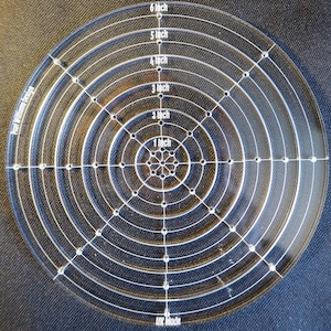Circular quilting template set, 6 inches,  quilt making, paper piecing, ruler, stencil. quilting rulers and templates, nesting.