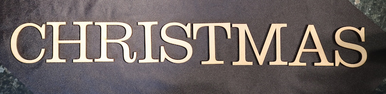laser cut wood/ MDF 6mm thick capital letters, Clarendon font , various sizes, wood, chunky, block capitals and numbers. image 5