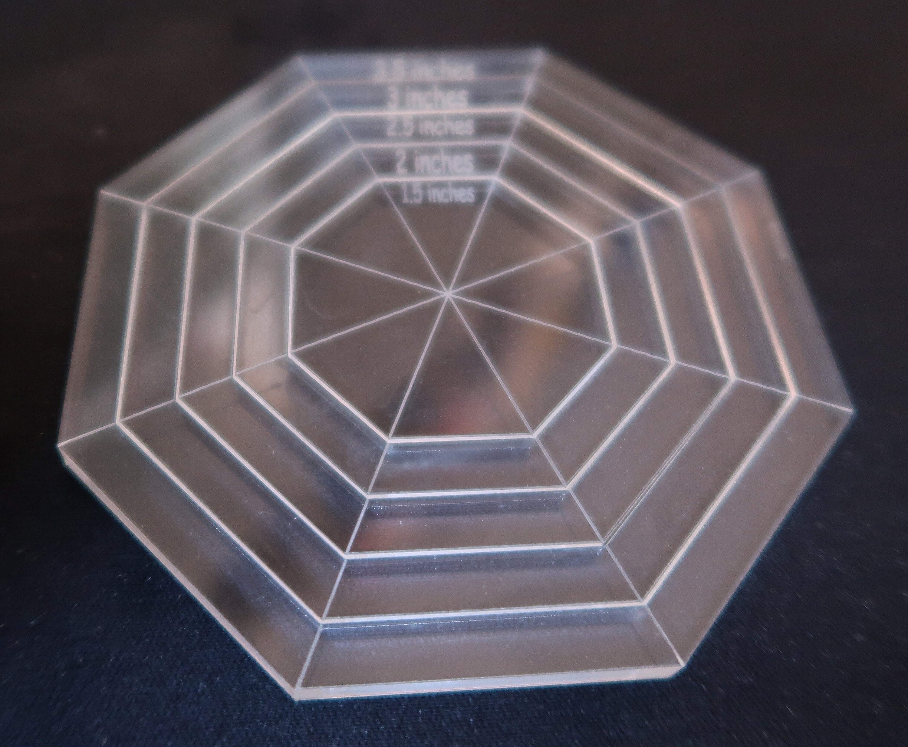 Octagonal Quilting Template Set Stencil Quilt Making 5mm Etsy UK