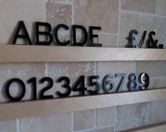 Wooden letter rail, menu,  notice board, wooden rail, bullatin board, birch faced plywood, UK made, display lettering.