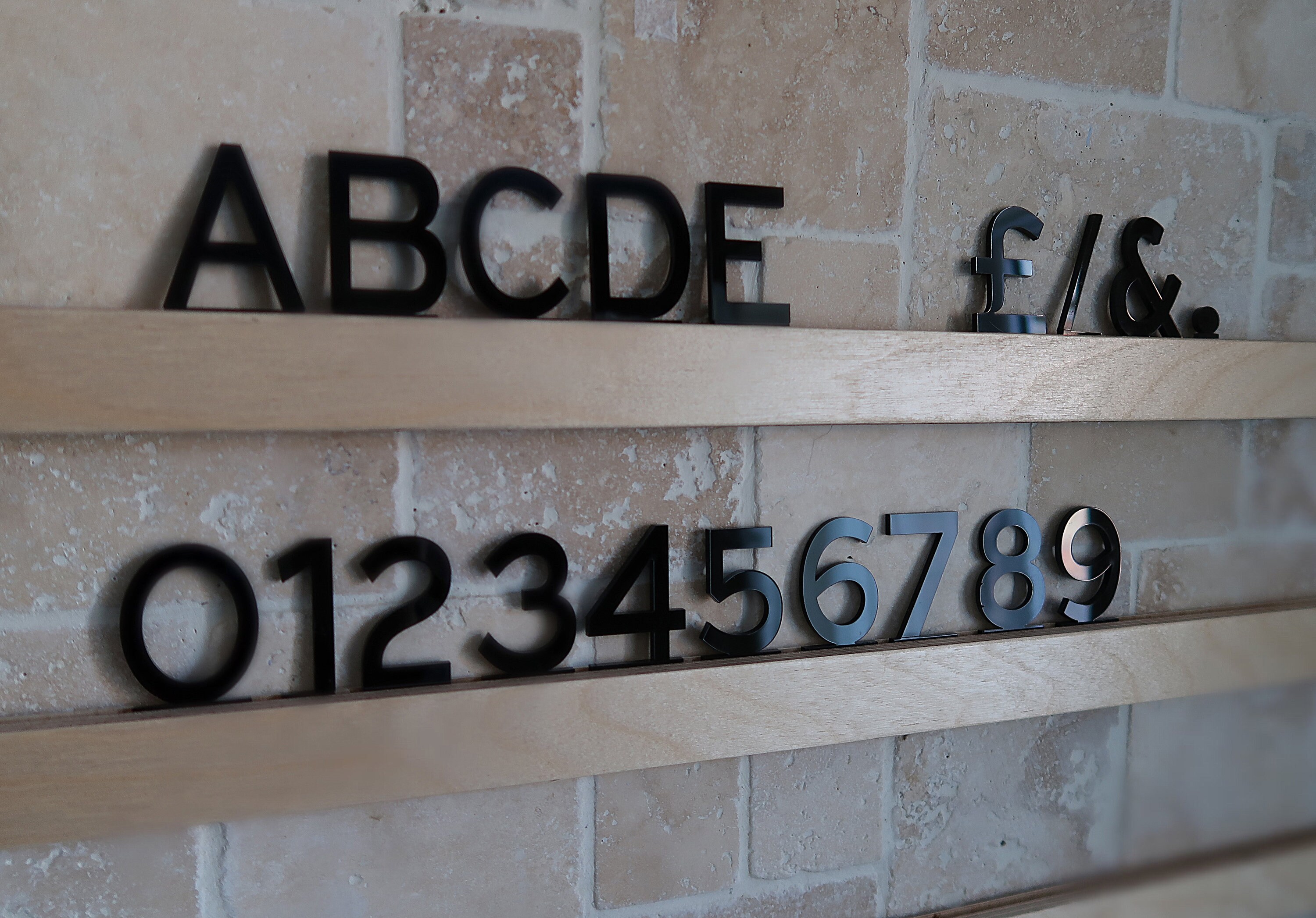 Letter Rail, Wooden, Menu Display Rails for Letters , Wooden Rail ...