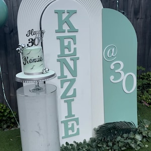 laser cut wood/ MDF 6mm thick capital letters, Clarendon font , various sizes, wood, chunky, block capitals and numbers. image 3