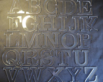 Heldere acrylletters en cijfers, 4 mm dik, verschillende maten, huisnamen, plastic letters, plastic cijfers. Bruiloften, tafelnummers.