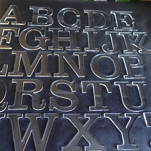 Letras y números acrílicos, 4 mm transparentes, 75 mm, opción independiente