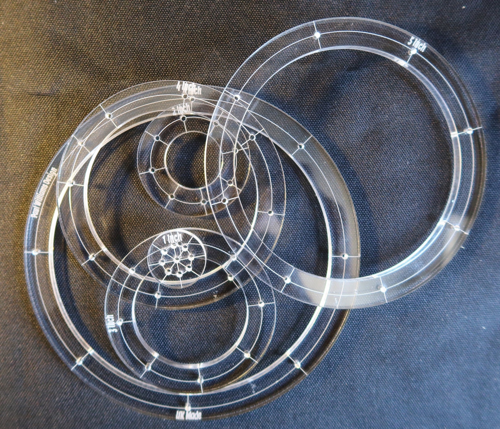 Circular Quilting Template Set, 6 Inches, Quilt Making, Paper Piecing ...