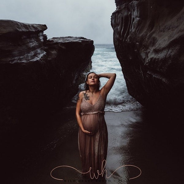 Maternity Dress For Baby Shower Midnight Maxi Long Photography Photoshoot Pregnancy Photo Shoot Wedding Open Back