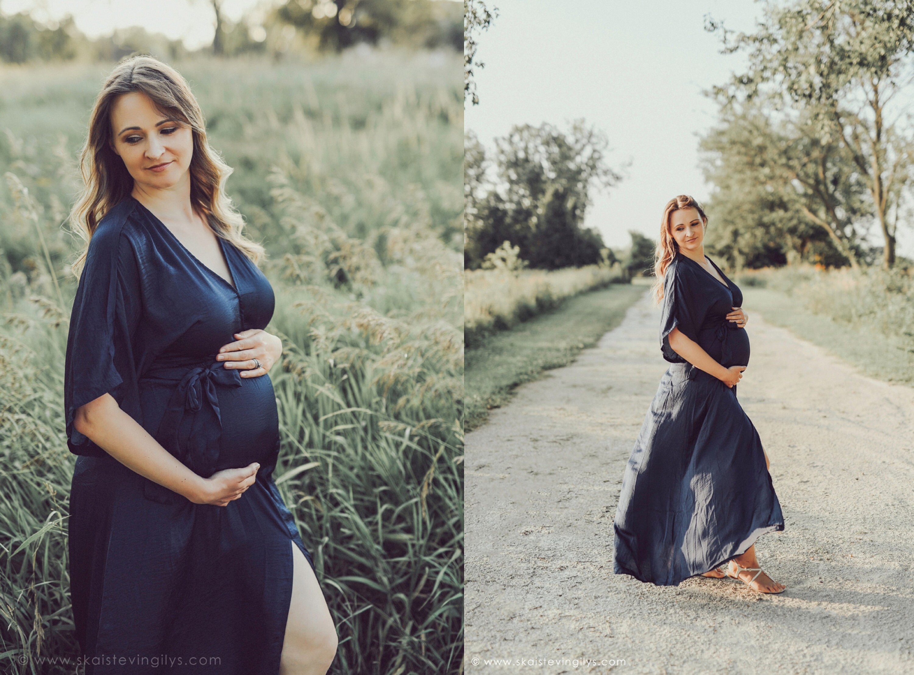 Navy Maternity Dress - Etsy