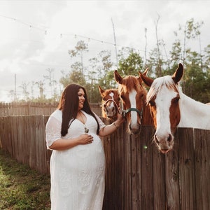 Maternity Dress For Photo Shoot | Lace Maternity Gown | Long Maternity Dress | Baby Shower Dress | Plus Size Maternity Dress | Boho Dress