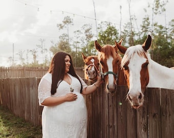 plus size white gown