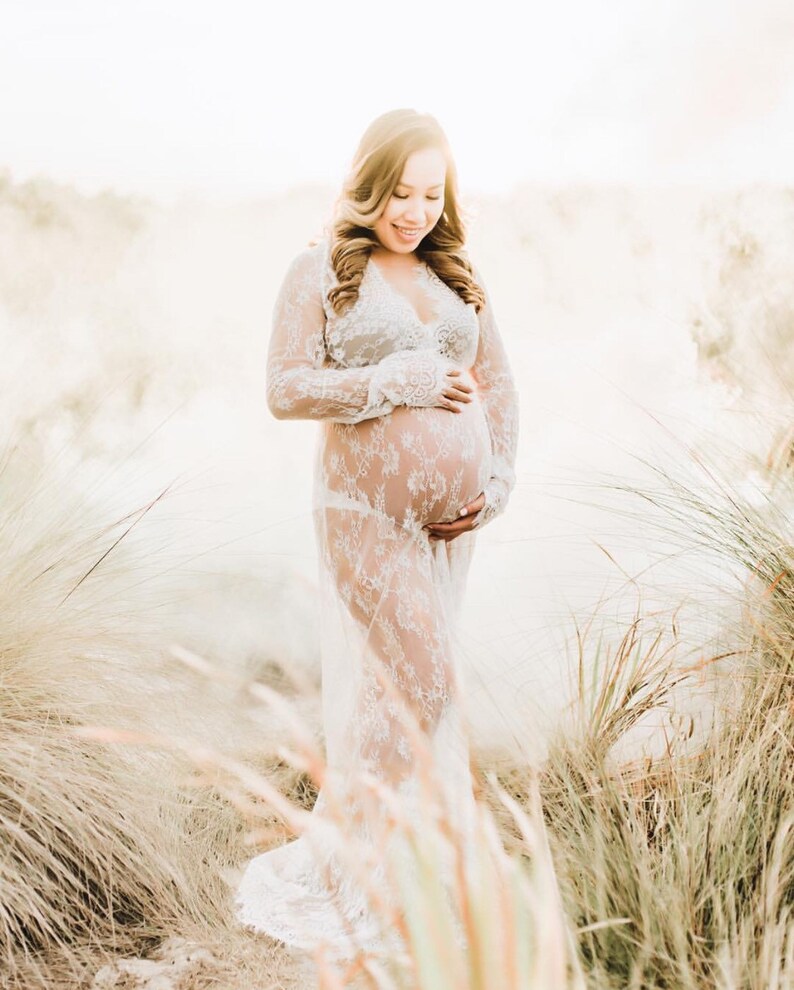 milk bath maternity lace dress