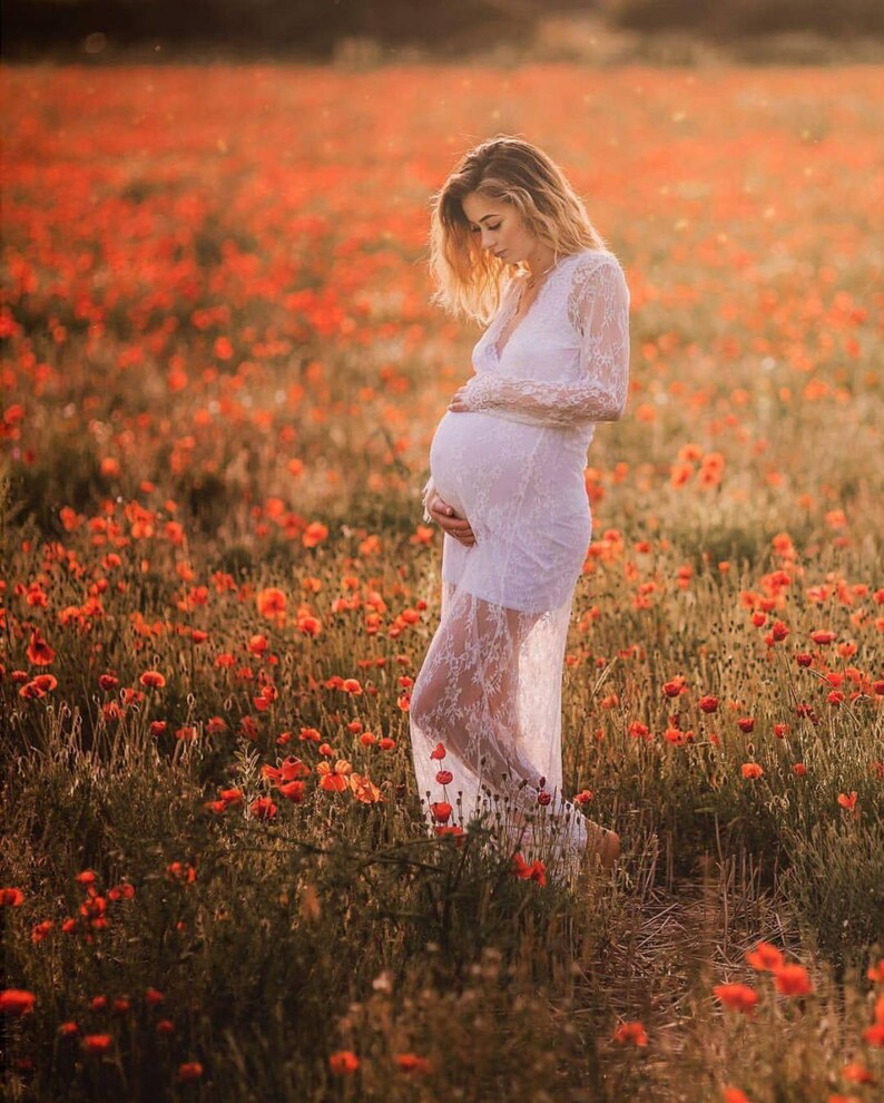 milk bath maternity lace dress